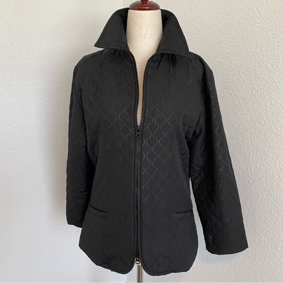 FRENCH DRESSING FDJ Bronze Metallic Brown Jacket Full Zip Pockets SZ SP - Picture 5 of 12